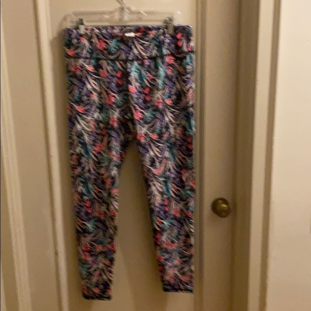 Fabletic Workout floral leggings.